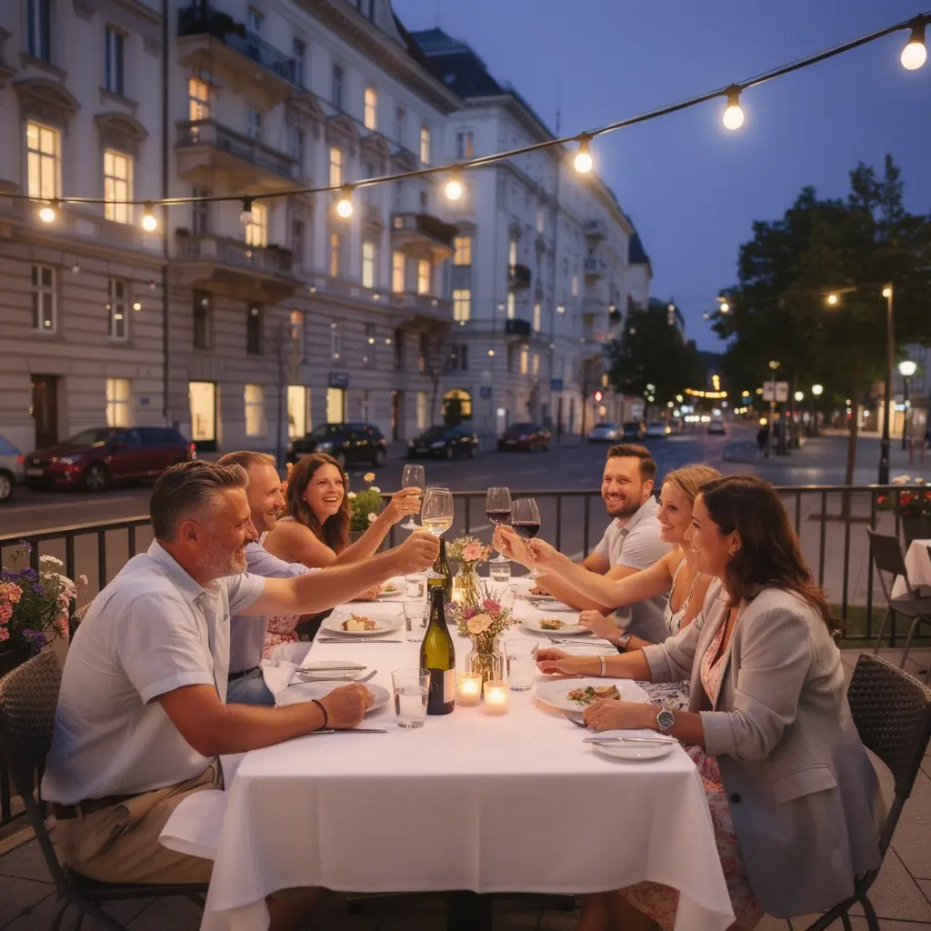 Grüne Parkanlage entlang der Ringstraße, ideal für entspannte Spaziergänge.